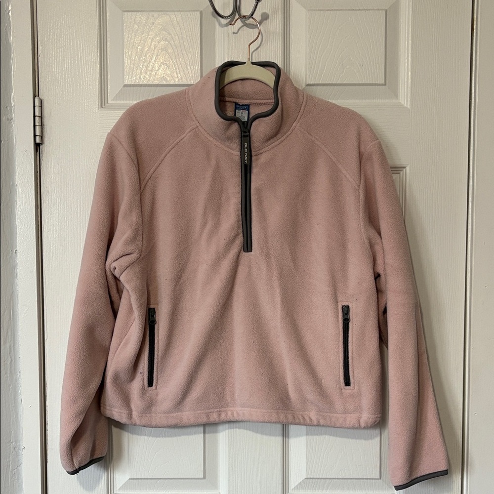Old Navy Light Pink Fleece Pullover